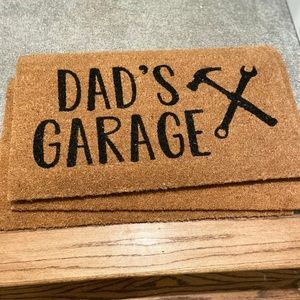 Dads garage doormat